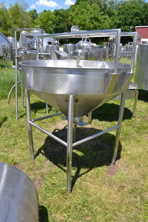 75 GALLON CONE BOTTOM S/S PROCESS CHEESE HOPPER