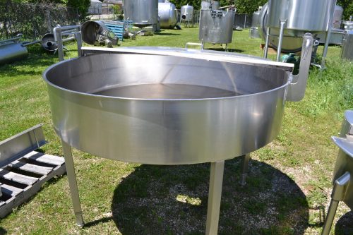 150 GALLON S/S CONE BOTTOM PROCESS CHEESE HOPPER
