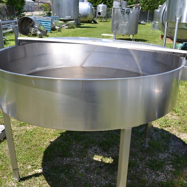150 GALLON S/S CONE BOTTOM PROCESS CHEESE HOPPER