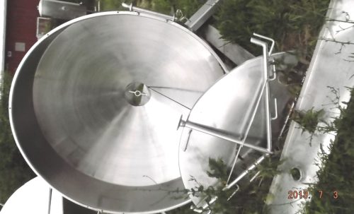 150 GALLON S/S CONE BOTTOM PROCESS CHEESE HOPPER - Image 4