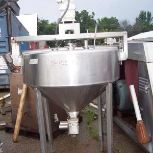 135 GALLON CONE BOTTOM S/S SINGLE WALL TANK