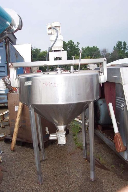 135 GALLON CONE BOTTOM S/S SINGLE WALL TANK