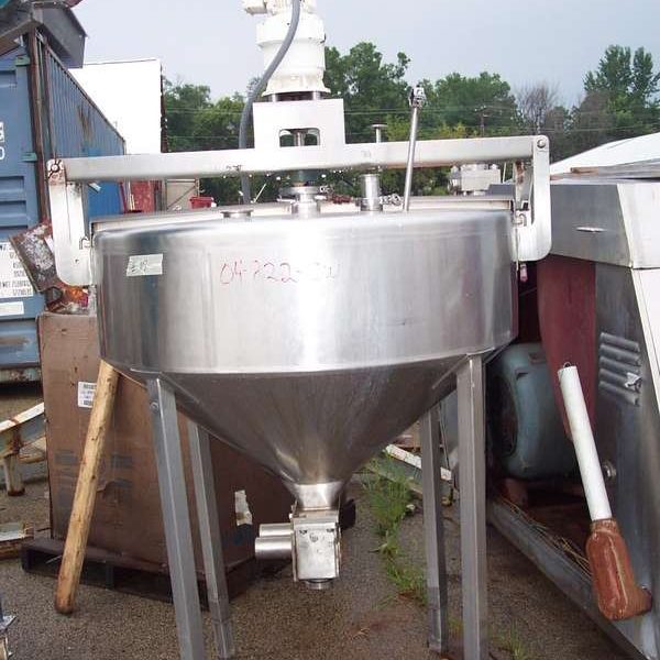 135 GALLON CONE BOTTOM S/S SINGLE WALL TANK