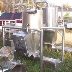 CHEESE RECEIVING AND FILLING CYCLONE