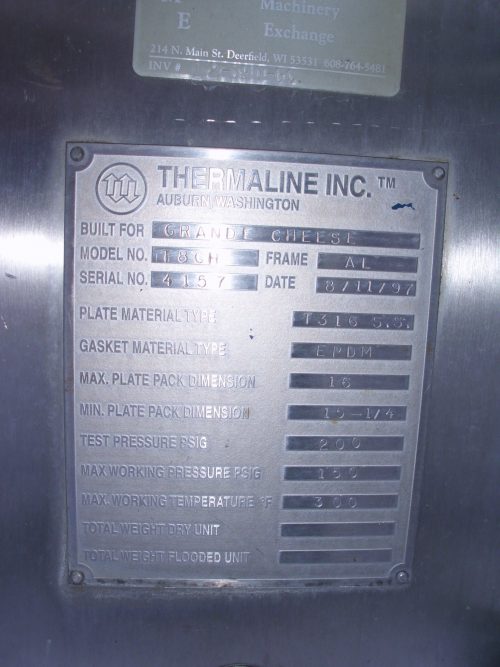 THERMOLINE PLATE HEAT EXCHANGER - Image 2