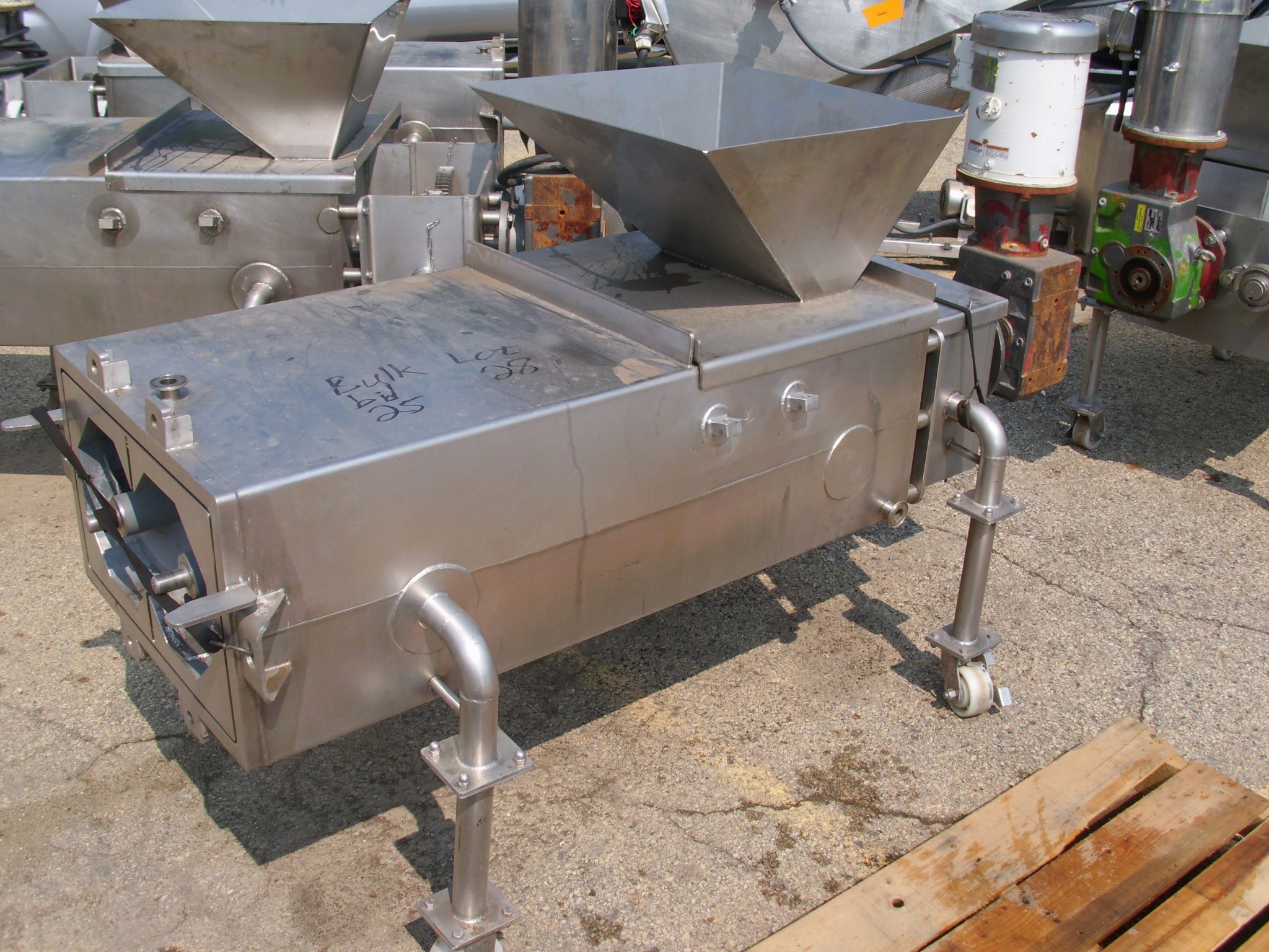 S/S Mozzarella Cheese Extruder Dual Auger International Machinery