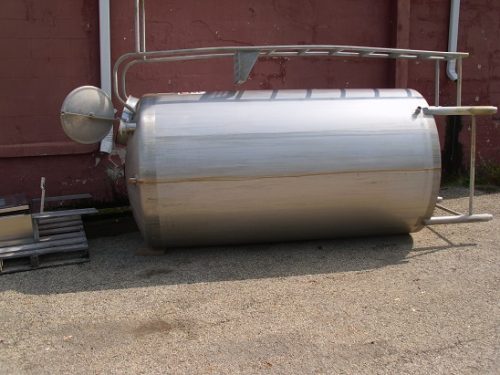 1,000 GALLON ALL S/S SINGLE WALL VERTICAL, CHEMICAL TANK