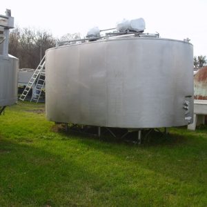 50,000 LB. (22,000 LITERS) DAMROW DOUBLE O ENCLOSED CHEESE VAT