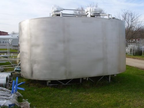 50,000 LB. (22,000 LITERS) DAMROW DOUBLE O ENCLOSED CHEESE VAT