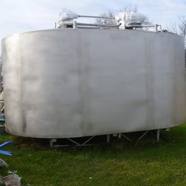 50,000 LB. (22,000 LITERS) DAMROW DOUBLE O ENCLOSED CHEESE VAT