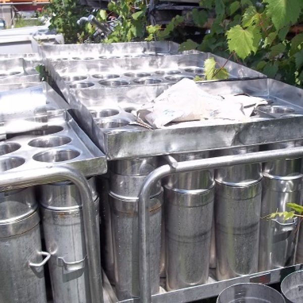 KUSEL ALL S/S LONGHORN PRESSING CART