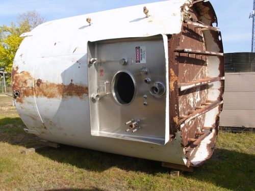 6,000 GALLON APV CREPCO, JACKETED TANK