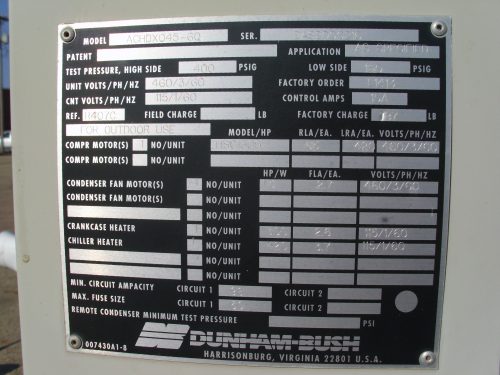 FREON GLYCOL CHILLER - MFG BY DUNHAM-BUSH - Image 3