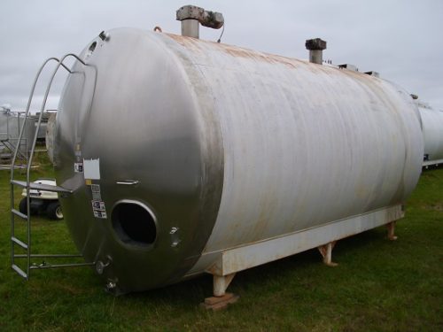 6,000 GAL WALKER S/S JACKETED TANK