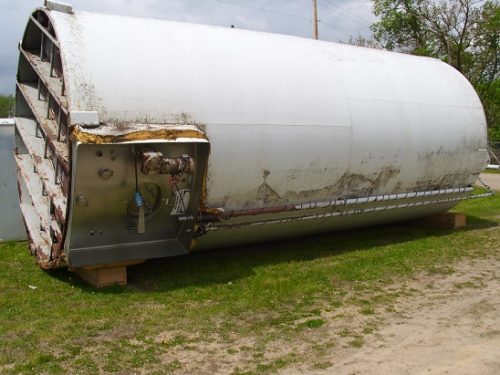 15,000 GALLON S/S JACKETED TANK