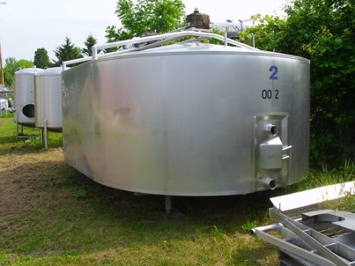 35,000 LB. (15,000 LITERS) DAMROW DOUBLE O ENCLOSED CHEESE VAT - Image 2