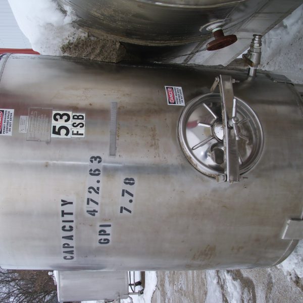 500 GALLON S/S WALL TANK