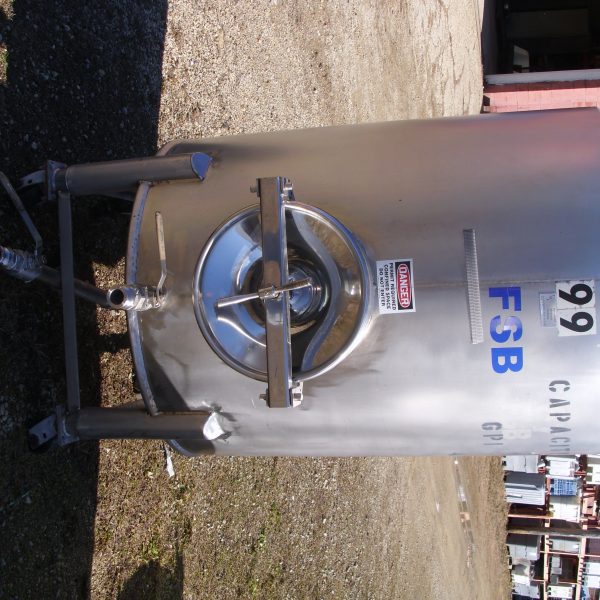 200 GALLON S/S SINGLE WALL TANK